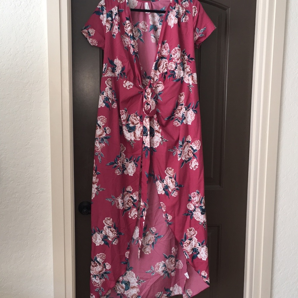 Floral Wrap Dress